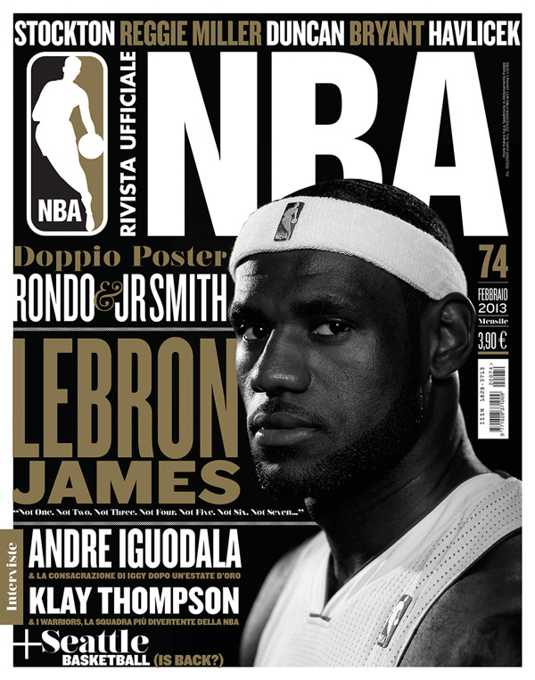 Rivista NBA | Covers 2012 13 by Francesco Poroli #conver #sport #nba #editorial #typography
