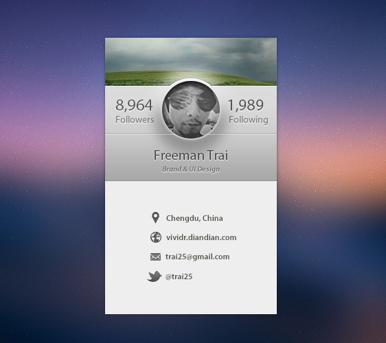 A Profile page. on Behance #profile #page #a #just #for #myself