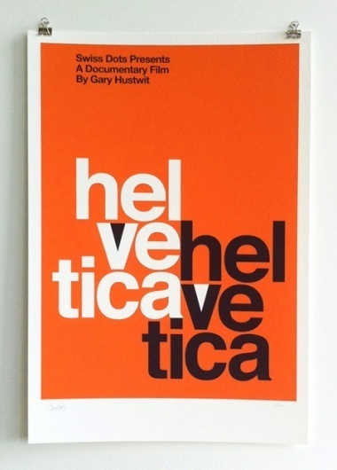 Limited Edition Helvetica Poster | AisleOne #dots #helvetica #swiss #poster
