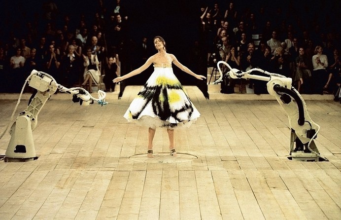 Spray painted dress, Alexander McQueen, No. 13, S/S99