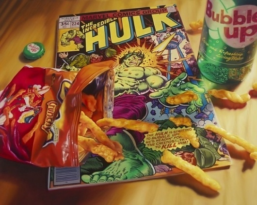 Jared Erickson | Because I Can #comic #hulk #snack #painting