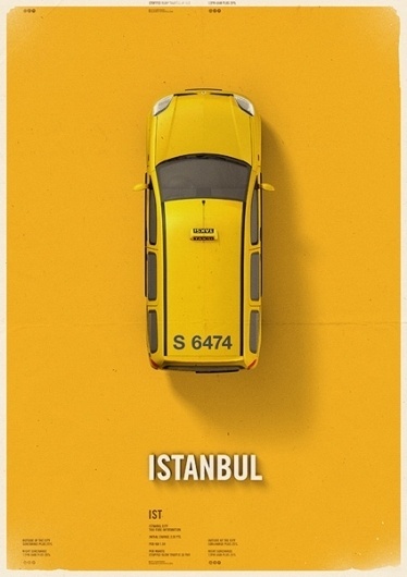 Citycab poster on the Behance Network #mehmet #cab #taxi #poster #gozetik #citycab #car