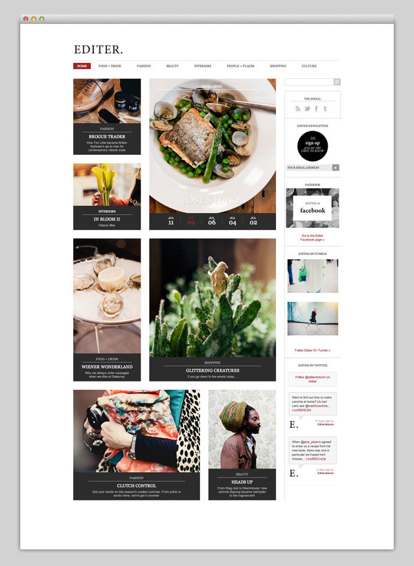 Websites We Love #magazine #online #webdesign