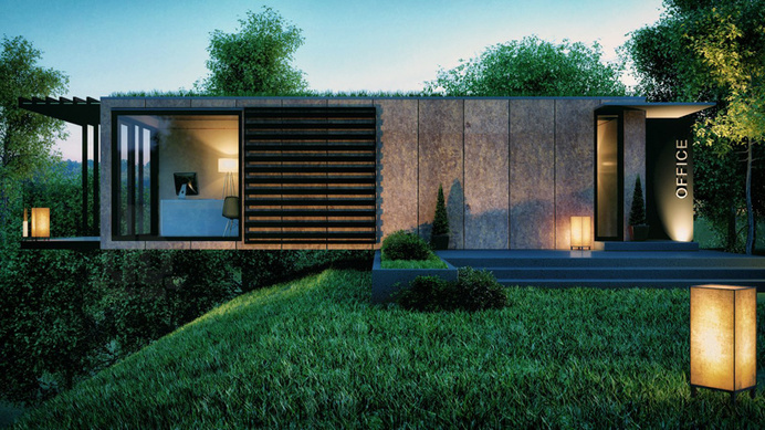 patrick bradley architects shipping container office thornton modular designboom #office