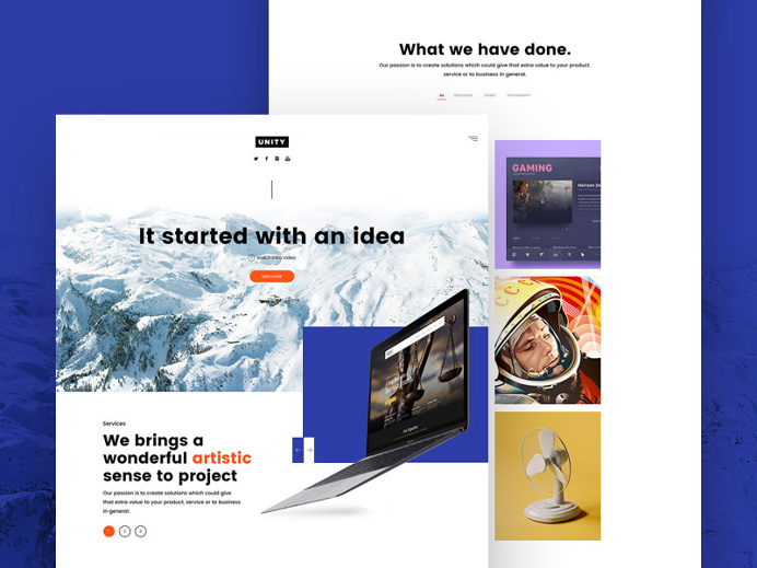 Unity Personal Portfolio Website #inspiration #web #design #portfolio