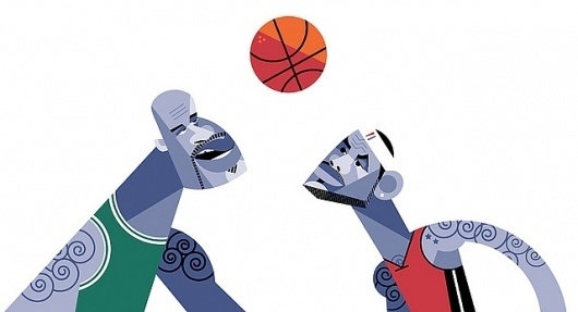 Shaq & Lebron | Flickr - Photo Sharing! #illustration #basketball