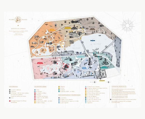 Pairi Daiza #illustration #colors #map