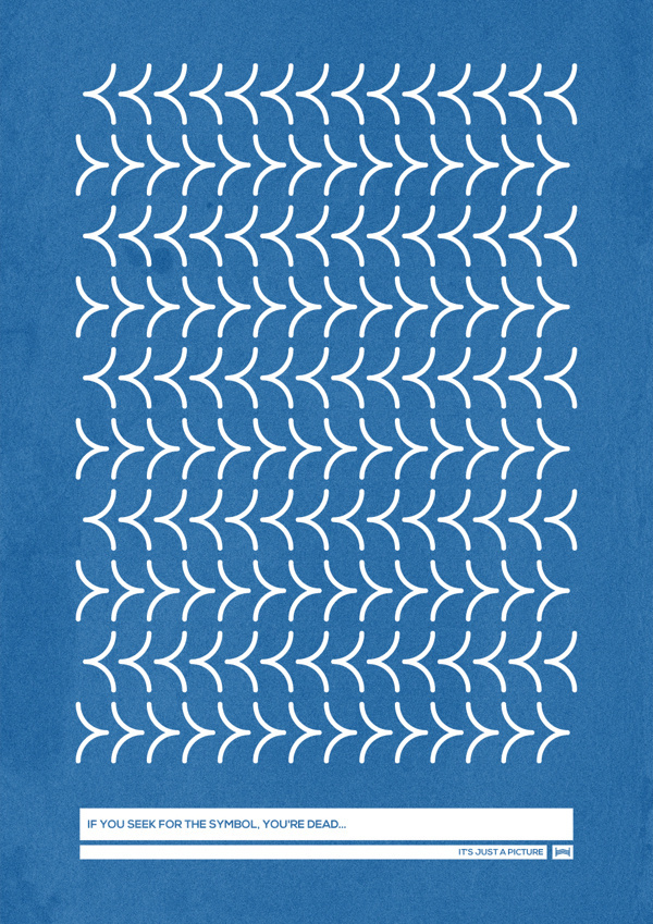 Nonsense Hadrien Degay Delpeuch #nonsense #vector #print #poster #blue #paper