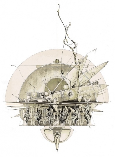 but does it float #slavinsky #drawings #plans #dan #architecture #bar #elevation #absinthe
