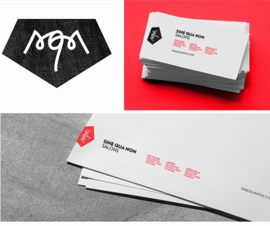 Arlo™ | Sine Qua Non Salons #mark #logo #design #letterhead