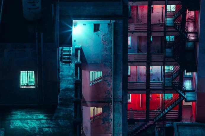 Cinematic and Dystopian Nightscapes by Elsa Bleda