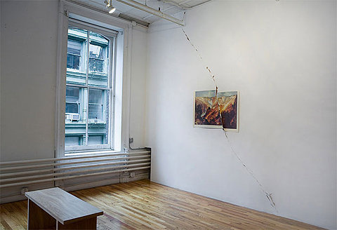 Installation "Cracked Canyon" by Valerie Hegarty #photography #landscape #installation #contemporary art #installation art