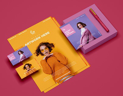 Free Branding PSD Stationery Mockup Design 2019