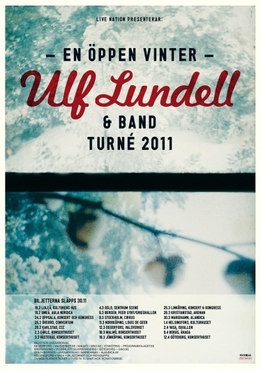 HFDP - Ulf Lundell #music #tour #poster #winter