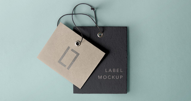 Free Cardboard Label Mockup