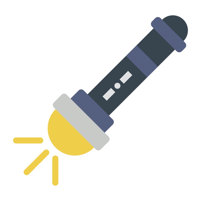 See more icon inspiration related to flashlight, light, Tools and utensils and illumination on Flaticon.