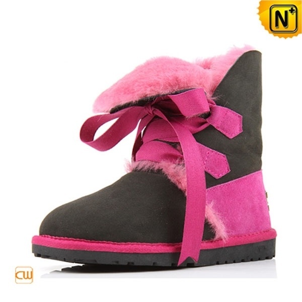 Shearling Lined Leather Boots for Women CW314419 #boots #shearling #lined