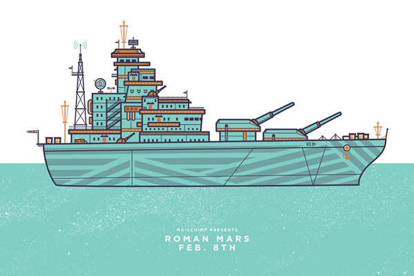 Roman Mars - Justin Pervorse #illustration
