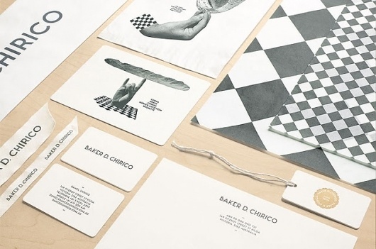 Good design makes me happy: Project Love: Baker D Chirico #white #design #graphic #black #identity #and