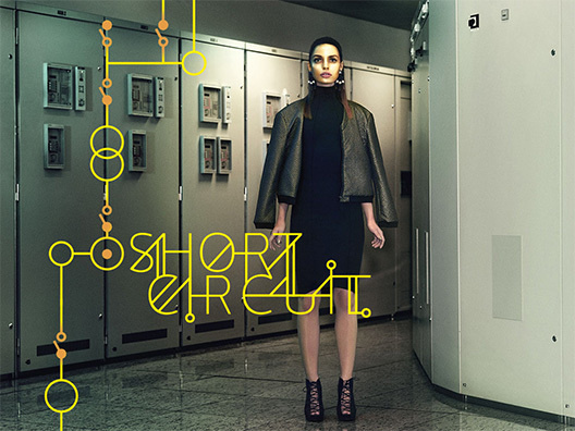Katachi issue 03 - Gold #model #katachi #ipad #electricity #gold #magazine #typography