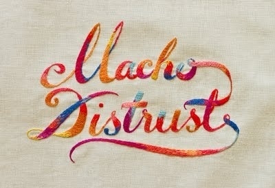 Augustine #embroidery #typography