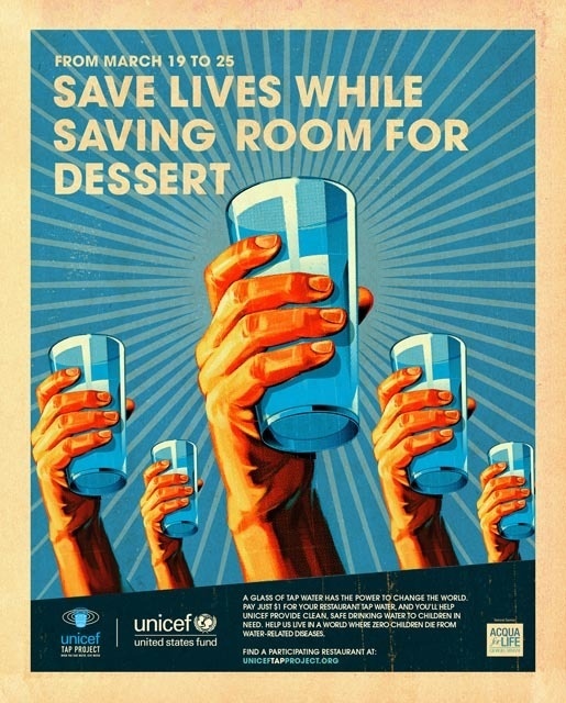 Tap Project Save Lives #unicef #save #water #poster