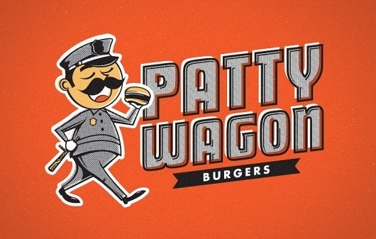 Patty Wagon // Work // Foundry Co #retro #food #illustration #vintage #logo