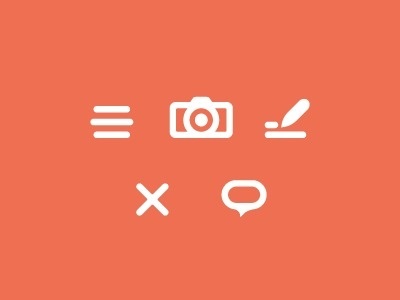 Icons #red #photo #close #icons #edit #comment