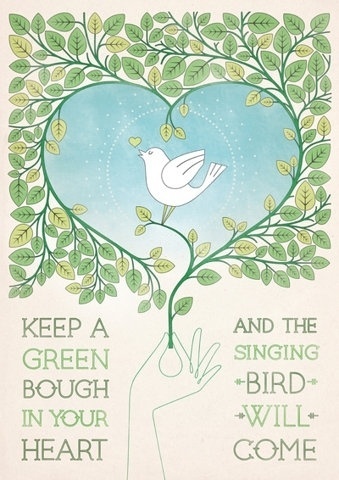 FFFFOUND! | Singing Bird Art Print by Cat Finnie | Society6 #finnie #cat