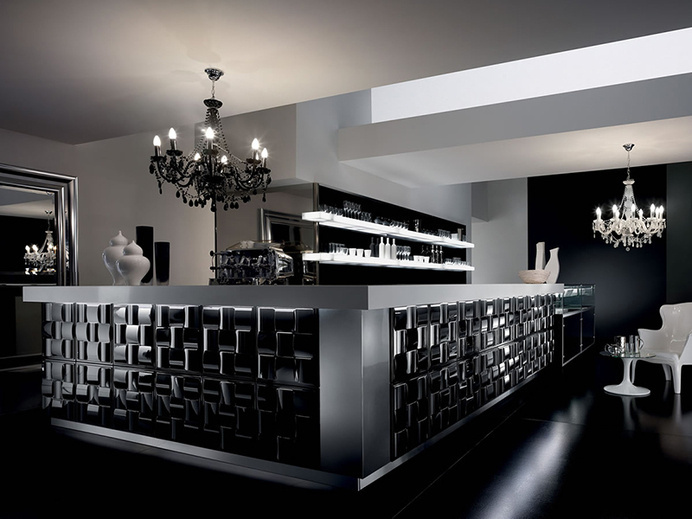 Arredo Bar modello GALLERY Lo stile e la personalitÀ. La ricerca del nuovo, la tecnologia e lo studio delle forme hanno creato un prodott