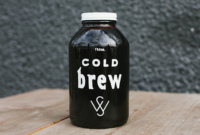 Stone Way Cafe by Shore #graphic design #typography #glass print #bottle #label