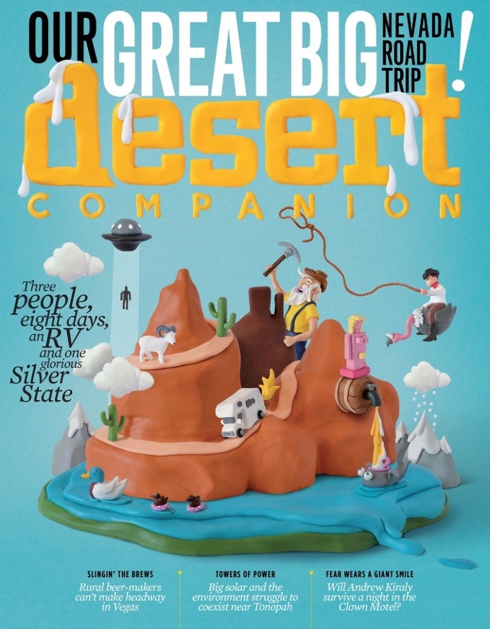 Andi Meier's clay illustration for Desert Companion magazine! #Clay #Illustration #Characters #Original