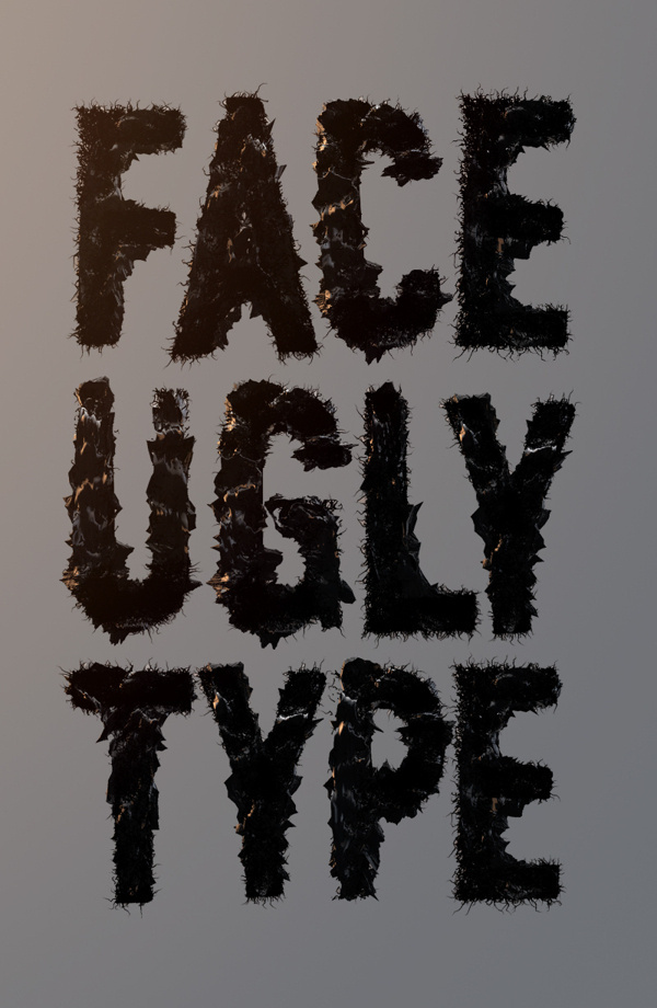 Ugly #type #font