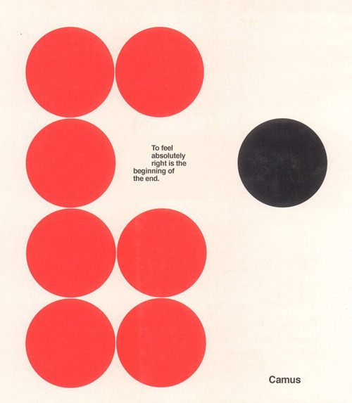 Camus :: this isn't happiness™ #red #vectors #design #graphic #circles #black