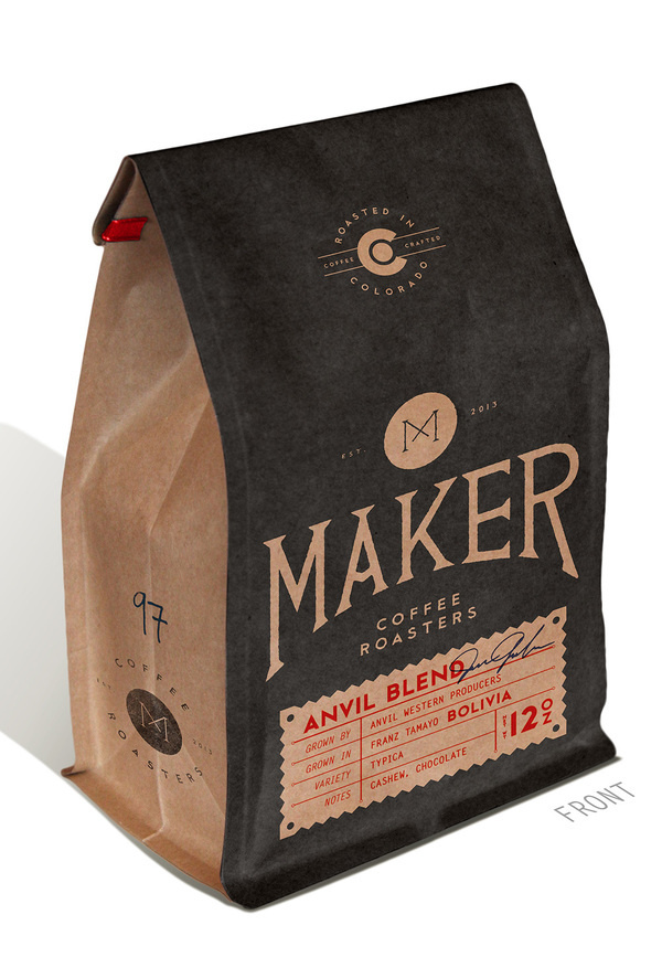 THE MADE SHOP #packaging #print #bean #coffee