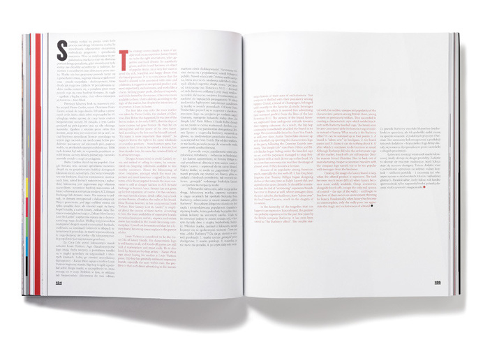 Spreads, layout, magazine