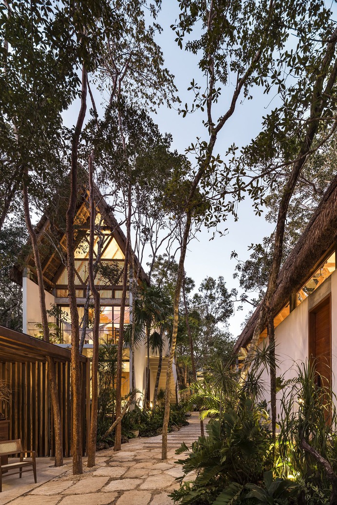 Outdoor, Wood Patio, Porch, Deck, Gardens, Walkways, and Trees Photo 3 of 23 in Jungle Keva by JESUS ACOSTA