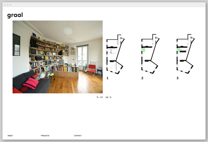 Graal Architecture by Untitled — Paris #web design #website