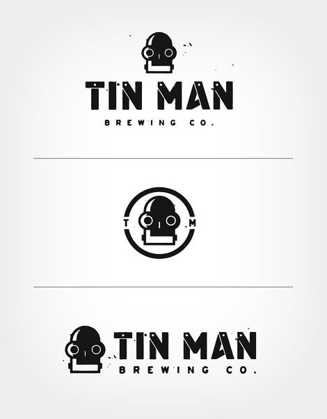 Tin Man Brewing Logos #beer #logo