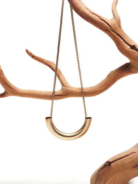 Chicago Pendant by Kahokia Design, Brooklyn, NY #chicago #ny #design #pendant #kahokia #jewelry #brass #necklace #york #nyc #brooklyn #new