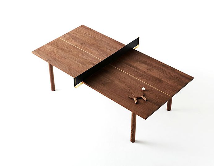 Dining Table that Converts to Ping Pong Table - InteriorZine #design #productdesign #industrialdesign #objects