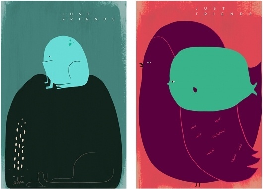 just friends #illustration #animals