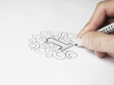 First one #first #one #numberone #no #pencil #sketch #lettering #customlettering #scribble #inprogress #makingof #dribbble #berlin