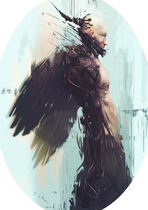 supersonic electronic / art - Bradley Wright. #wright #angel #demon #bradley #painterly