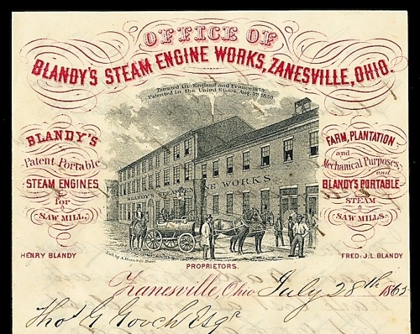 Blandy's Steam Engine Works | Sheaff : ephemera #letterhead #vintage
