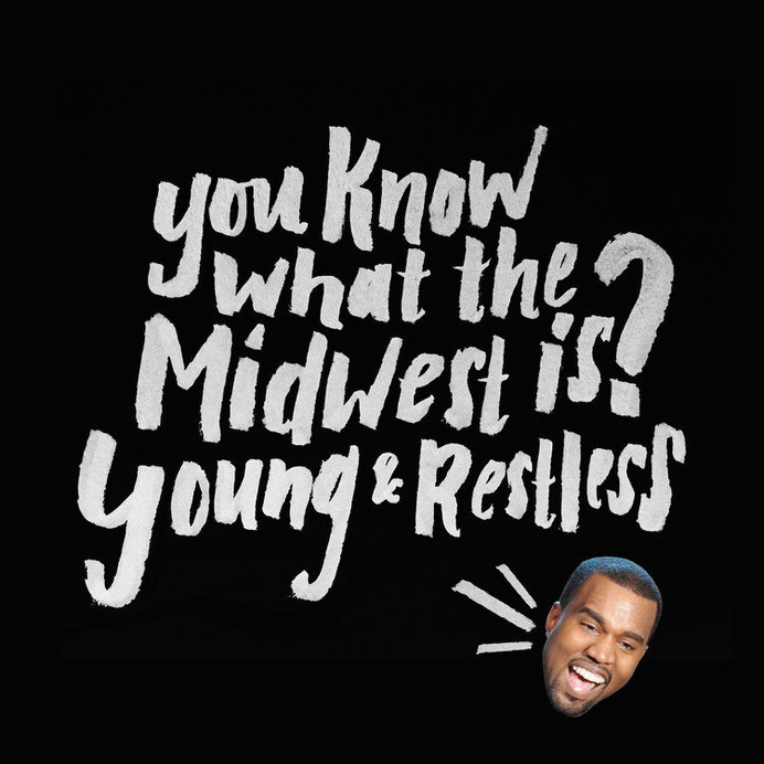 Yeezus says .. #kanye #lettering