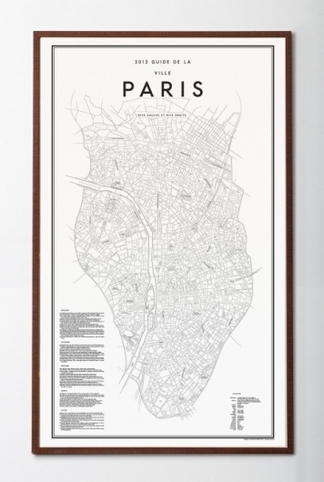 David Ehrenstråhle 2012 Guide de la ville paris | Details | Artilleriet #poster #paris #map