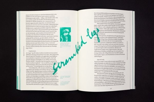 De ou par Marcel Duchamp par Ulf Linde — Martin Frostner Studio #monochrome #spread #layout #typography