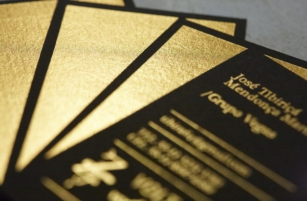 Grupo Vegas business cards by Campo #card #stamp #business #foil