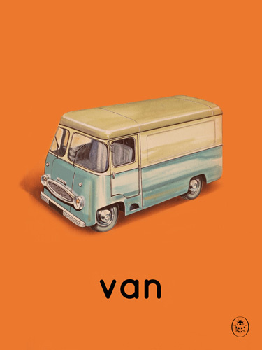 van Art Print by Ladybird Books Easyart.com #print #design #retro #artprints #vintage #art #bookcover